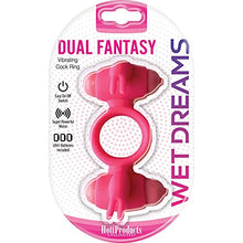 Load image into Gallery viewer, Hott Products Unlimited 70000: Wet Dreams Dual Fantasy Dual Cock Ring
