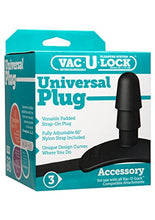 Load image into Gallery viewer, Doc Johnson Vac-u-Lock - Black Universal Plug, Black
