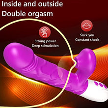 Load image into Gallery viewer, Rabbit Vibrator Vibrator for Women Vaginal Health,G Spot Vibrator with Tongue Licking 10 Vibration Realistic Anal Vibrating for Women Clitoral Clit G Spot Stimulation,Heated Adult Sex Toys
