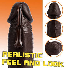 Load image into Gallery viewer, Thrusting Dildo Vibrator for Women: Realistic Vibrating Dildo with 5 Thrusting 7 Vibration Modes, Silicone Suction Cup Dildo for G Spot Clit Anal Stimulation, Adult Sex Toys for Men, Brown Dildo
