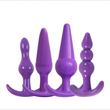 Load image into Gallery viewer, Ousandy 7PCS Waterproof Silicone Anales Trainer Set Plug Adults Vibrating Anal Beads Butt Plug for Women and Men Anal,with Beads Plug Kit
