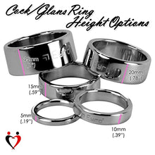 Load image into Gallery viewer, Eyro 5mm Width Stainless Cock/Glans Ring with (32mm) 1.25&quot; Inside Diameter by 20mm Height
