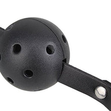 Load image into Gallery viewer, Mouth Ball Gag with Adjustable Nipple Clamps - Moonight Gag Open Mouth with Breast Nipple Clip with Chain - Black
