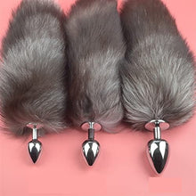 Load image into Gallery viewer, LSCZSLYH Anal Plug Fox Tail Cosplay Butt Plug Tail Adult for Woman Butt Plug for Couple Cosplay Accessories (Color : 1 S)
