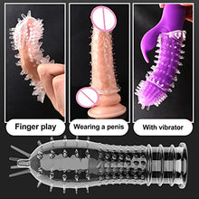 Load image into Gallery viewer, Penis Extension Sleeve Super Soft Reusable TPE Silicone Male Time Delay Penis Enhancer Sleeve for Men Adult Sex Toys 9
