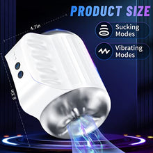 Load image into Gallery viewer, Automatic Male Masturbator with 4 Suction &amp; 10 Vibration Modes, Vibrating Sucking Male Masturbation Cup Adult Sex Toys for Men Sex Pleasure, Hands Free Pocket Pussy Stroker Penis Trainer
