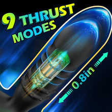 Load image into Gallery viewer, Thrusting Anal Wearable Vibrator, App &amp; Remote Control Butt Plug with Cock Ring for Prostate Massager, 9 Thrusting &amp; Vibrating Modes Anal Sex Toy with Beaded Stimulation for Adult Men, Couples Fun
