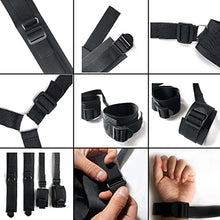 Load image into Gallery viewer, Sex Restraining Bondage BDSM Kit, Handcuffs Sex Bed Adult Set, BDSM Bondaged Restraints Sex Furniture for Couples, Restraints Sex Straps &amp; Ankle Cuffs, Blindfold &amp; Tickler Included
