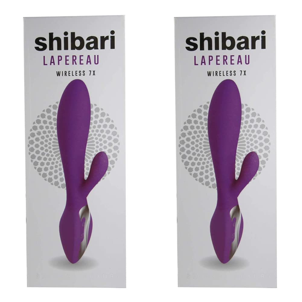 SHIBARI Lapereau Wireless Rabbit Vibrator, 7X, Purple (Pack of 2)