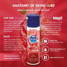 Load image into Gallery viewer, Skins Strawberry Flavored Lube Gel - Flavored Adult Lube for Oral
