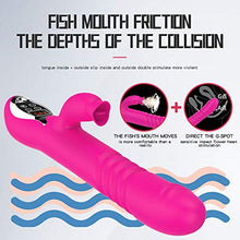 Load image into Gallery viewer, Vibrating Vibrator Clitorals Sucking Toys Heating Telescopic Toy Rose for Women Swing Wand Dildo Stimulator Adult Sex Training Soft Rabbit Strong Suction Couples Cup Patterns
