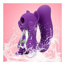 Load image into Gallery viewer, Sucking Squirrel Vibrator for Women Sucking Squirrel Vibrator Purple Squirrel Vibrator and Air Pulse Stimulator, Sucking Pressure Wave Technology, Waterproof, Rechargeable, Personal Toy Vibrator for W
