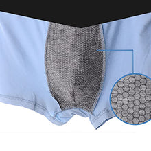 Load image into Gallery viewer, JIYEHG Long Lasting Man Tomarine Male Growth &amp; Hardening Delay &amp; Slimming Underwear, with Massage Particles Especially (3Colors A,4XL)
