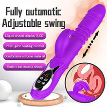 Load image into Gallery viewer, Thrusting G Spot Rabbit Vibrator Large Flexible Dildo for Women Vibration Pleasure Heating Function Clitoral Modes Softer Adult Toy Solo Play G-Spot Sex Toys Couples Fun
