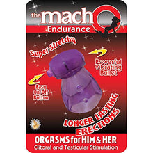 Load image into Gallery viewer, Ns Novelties The Macho Endurance Vibrating Cock Ring Waterproof, Purple
