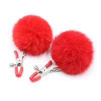 Red Adult Toys Female Hair Ball Nipples Female Nipple Clamps HS-082