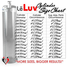 Load image into Gallery viewer, LeLuv 3.00 inch x 9 inch Male Vacuum Enhancement Pump Cylinder Bundle with 18 inch Matte Black Silicone Non-Collapsable Hose and Male/Female Air-Tight Locking Fittings
