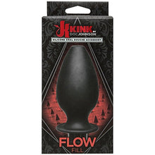 Load image into Gallery viewer, KINK By Doc Johnson Flow Fill Silicone Anal Douche Accessory, Black
