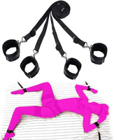 Bondaged Kit Adult Restraint Bed Restraints Sex Adults Bondaged Queen Sexy Straps with Handcuffs Bondage Restraints for Women Kit Neck to Wrist Adult Toy Kinky Play Set Yoga Sweater