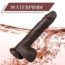 Load image into Gallery viewer, Thrusting Dildo Vibrator for Women, 9.2&quot; Vibrating Dildo for G Spot Anal Play with 3 Thrusting &amp; 5 Vibration, Realistic Thrusting Vibrator Sex Toy for Women with Remote(Brown)
