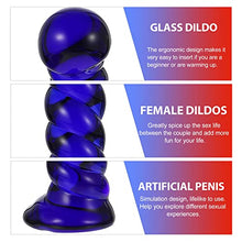 Load image into Gallery viewer, Yustery Glass Artificial Pleasure Wand Masturbation Masturbation Toy Anal Plug Fake Dildos
