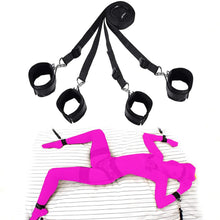 Load image into Gallery viewer, Bondaged Kit Adult Bed Restraint Set Sex Hand Restraining for Adults Couples Bed Bondaged Restraints Neck to Wrist Soft Cuffs Sexy Strap for Couples Bed Ties Wrist and Ankle Toys Sweaters E5
