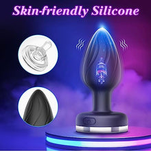 Load image into Gallery viewer, Butt Plug Vibrator- Light Up Butt Plug 10x LED Anal Plug Prostate Massager. 10x Butt Plug Vibrator Couples Sex Toys for Men. Vibrating Butt Plug Wireless Remote Sex Toys Machine Device Anal Vibrator.
