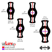 Load image into Gallery viewer, LeLuv Maxi and Protected Gauge Red Penis Pump for Men Bundle with 4 Sizes of Constriction Rings 9 inch Length x 1.35 inch Cylinder Diameter
