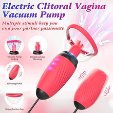 Load image into Gallery viewer, Electric Clitoral Vagina Vacuum Pussy Pump for Women, Clit Licker Sucker Toy G Spot Stimulator with 6 Suction 10 Licking Vibrating Modes, Nipple Breast Suckers Adult Sex Toys for Couples Pleasure Sex
