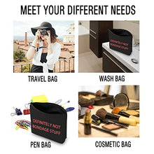 Load image into Gallery viewer, JXGZSO Funny Adult Stash Bag Bondage Stuff Kit Bag BDSM Zipper Makeup Bag or Pouch (BONDAGE STUFF B)
