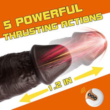 Load image into Gallery viewer, Thrusting Dildo Vibrator for Women: Realistic Vibrating Dildo with 5 Thrusting 7 Vibration Modes, Silicone Suction Cup Dildo for G Spot Clit Anal Stimulation, Adult Sex Toys for Men, Brown Dildo
