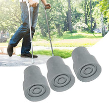 Load image into Gallery viewer, Walking Cane Tip,10pcs Rubber Crutch Tip Set Professional Portable Gray Walking Cane Tip Accessory Rubber Crutch Tips for Elderly 0.7 Inch
