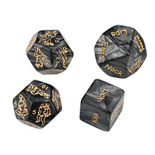 Load image into Gallery viewer, AlevRam Sexy Dice Game for Couples Naughty ,4 Pcs Sex Games for Adult Couples ,Sex Dice for Couples Naughty Positions,Adult Game Night, Sex Party Dices
