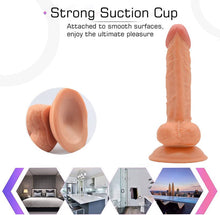 Load image into Gallery viewer, 7.8 inches Relaxing Soft Silicone Suction Cup Realistic Classic Wand for Parties
