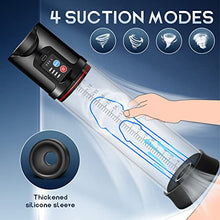 Load image into Gallery viewer, Electric Penis Vacuum Pump, Automatic Vacuum Penis Enlargement Extend Pump with 4 Suction Modes, Rechargeable Male Masturbators Penis Enlarge Air Pressure Device, Adult Sex toys for Men Stimulation
