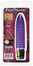 Load image into Gallery viewer, Golden Triangle Pearl Shines Waterproof Massager, 5&quot;, Bumpy, Lavender
