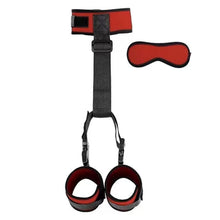 Load image into Gallery viewer, THAT NIGHT Restraint Straps Sling, Backhand Buckle Restraint Strap System Adults Sex Products Bondage Set Collar Handcuffs Red
