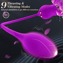 Load image into Gallery viewer, Rose Sex Toys Vibrator Dildo - Adult Toys with 9 Tongue Licking &amp; 9 Thrusting Vibrators, Women Sex Toy Dildos Rose Clitorial Stimulator G Spot Nipple Anal, Female Adult Sex Toys &amp; Games
