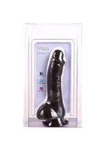 Load image into Gallery viewer, Maia Toys Phoenix 8 Inch Silicone Realistic Veined Suction Cup Dong - Black/Brown
