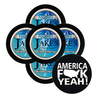 DC Crafts Nation Skin Can Cover America with 5 Cans Jake's Mint Chew Wild Blueberry Pouches