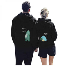 Load image into Gallery viewer, XBKPLO Couples Sweatshirts for Him and Her Valentines for Couples Famliy Matching Sets Newlywed Sports Set Cute Couple Gifts Black
