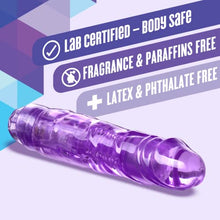 Load image into Gallery viewer, Blush The Little One - Small 6 3/4 Inch Vibrating Dildo - Flexishaft 2.0 Conforms to Your Body - Soft Body Safe - IPX7 Waterproof - Multispeed Vibrator - Sex Toy for Women - Clear Purple
