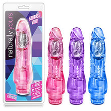 Load image into Gallery viewer, Blush Fantasy Vibe - 8.5 Inch Long Vibrating Dildo - Soft Realistic 2&quot; Wide Flexible Shaft - Body Safe Lifelike Feel Vibrator - IPX7 Waterproof - Sex Toy for Women Men Couples - Clear Purple
