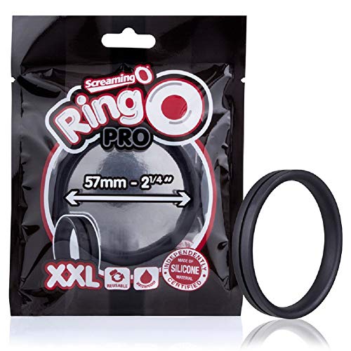 Screaming O Ringo Pro XXL Black with Free Bottle of Adult Toy Cleaner