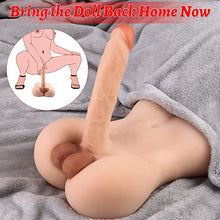 Load image into Gallery viewer, 6.2lb Torso Male Sex Doll with Flexible Dildo Realistic Sex Huge Cock, Men Sex Dolls for Women Tight Anal Hole 8in Dildo for Female Masturbation, Unisex Masturbator Sex Toy for Women Gay Couple Men
