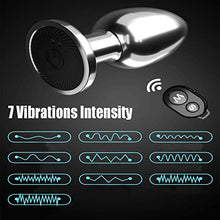 Load image into Gallery viewer, Vibrating Butt Plug Anal Toys, Anal Vibrator Prostate Stimulor Toys with Remote Control, 10 Vibration Modes Anal Sex Toys, Adult Plugs Butt for Women Men Pleasure, Personal Massager for Couple (Small)
