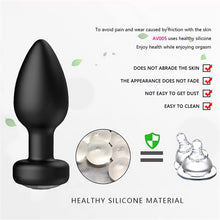 Load image into Gallery viewer, Vibrating Anal Plug Prostate Massager 10 Speed Butt Vibrator Medical Grade Silicone Waterproof Sex Toy for Men,Women or Couples, Black
