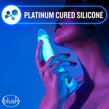 Load image into Gallery viewer, Blush Neo Elite Glow in The Dark 7.5 Inch Silicone Dual Density Cock with Suction Cup, Sex Toy for Women, Neon Blue
