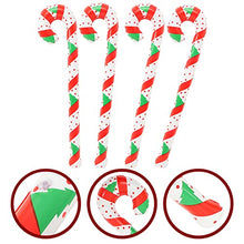 Load image into Gallery viewer, LUOZZY 8 Pcs Christmas Inflatable Candy Canes Xmas Inflatable Sticks Candy Canes Party Props (90CM Printed)
