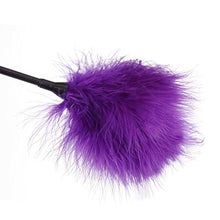 Load image into Gallery viewer, LoveSex Feather Tickler Kinky Naughty Bondage Restraint SM Tool flirtation Fancy Dress Up Whip Spanking Aid Toy Purple
